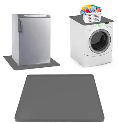 Image de Solidchoice - Bac en silicone pour réfrigérateur et lave-linge (gris)