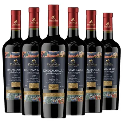 Produktbild von Dugladze Kindzmarauli AOC Georgischer Rotwein Lieblich (6 x 0.75L)