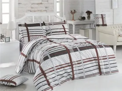 Obrázek produktu pro Povlečení francouzské krep 200x200, 70x90 Monty natur, zipový uzávěr