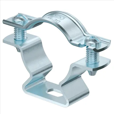 Obrázek produktu pro OBO distanční objímka, podélný otvor, 25–30 mm, ocel, galvanicky pozinkovaná, 1 ks.