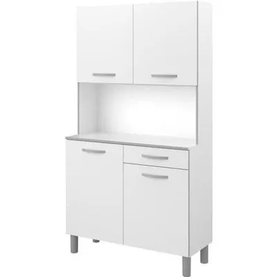 Produktbild von Küchen-Sideboard – Weiß – 4 Türen – 101 cm