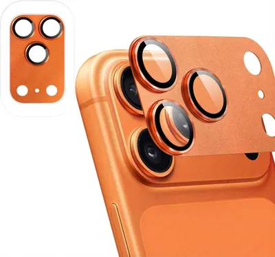 Productafbeelding van imoshion Camera Protector Glas 2 Pack voor de Apple iPhone 17 Pro - Cosmic Orange