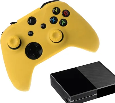 Produktbild von Xbox One Hüllen & Skins - Performance Gaming Hülle - Soft Grip Covers - Anti-Rutsch Controller Zubehör - Gelb