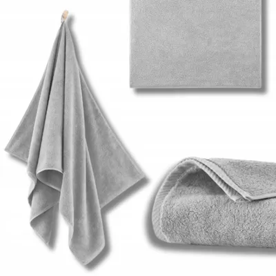 Imagen del producto de Toalla - 100% algodón - 500 g/m² - 50x100 cm - Extra absorbente - Gris oscuro - Alta gramaje - KIWI2