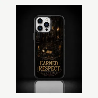 Imagen del producto de Funda para iPhone 14 Pro Max, carcasa protectora con diseño "Respeto" – LUNØIR ©