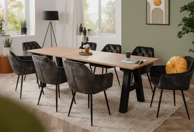 Produktbild von Esstisch "Grandia" Artisan Eiche Industrial ausziehbar 160 / 195 / 230 x 90 cm