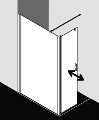 Produktbild von Kermi LIT1R12320VPK WALK-IN LIGA T1R 1230x