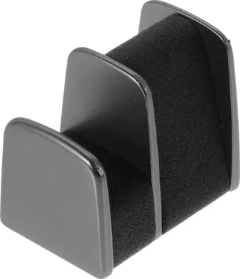 Produktbild von Auto-Sonnenbrillenclip Universal Armaturenbrett Brillenhalter Clip Kunstleder, Zinklegierung Schwarz 3,7x3,2 cm 1 Stš¹ck