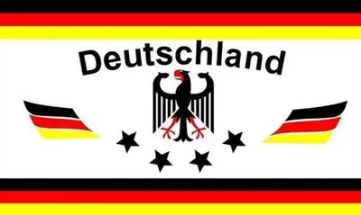Produktbild von Flagge Deutschland 1 4 Sterne 90 x 150cm, Stoffgewicht ca. 100 g/m² -Fahne- Hissfahne- Hissflagge - Sturmflagge -zum hissen - ! - keine billige Chinaqualität!