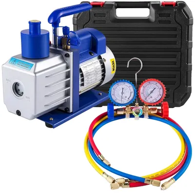 Immagine prodotto di Pompe per vuoto, 1/4 CV, manometro a 2 vie, 4,8 CFM. Manometro per motori da 1-3 CV