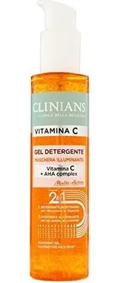 Obrázek produktu pro CLINIANS Čisticí gel s vitaminem C + rozjasňující maska na obličej 150 ml