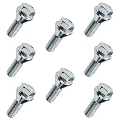 Produktbild von 8x Radschraube M14x1.50, Gewindelänge: 24mm, Kegelbund, Kurzkopf, SW17
