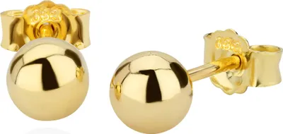 Produktbild von Paar 5mm Kugel Ohrstecker 8 Karat 333 Gelbgold Glanz Damen Stecker Ohrringe 9062