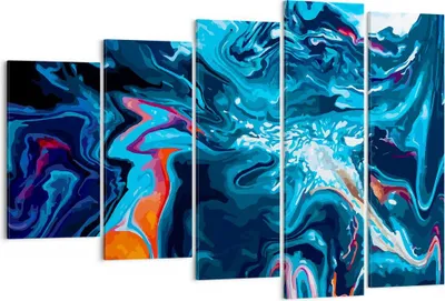 Produktbild von Bild auf Leinwand - Leinwandbild - Abstraktion modern - 150x100cm - Wand Bild - Wanddeko - Leinwanddruck - Bilder - Kunstdruck - Wanddekoration - Leinwand bilder - Wandkunst - EG150x100-4085