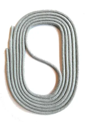 Produktbild von SNORS gewachste Schnürsenkel rund - HELLGRAU - 3mm - 130cm