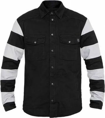 Produktbild von John Doe Prison Motorrad Hemd, schwarz/weiß, L