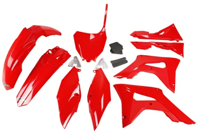 Produktbild von Ufo Kunststoffsatz Für Honda Crf 250R '18-21, Crf 450R '17-20 Mit Luftfilterdeckel Rot