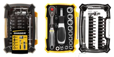 Image de Coffret vissage - DIAGER - 38pcs embouts 25mm + douilles