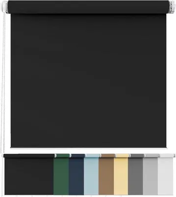 Obrázok produktu pre Roletka na okná – Roletka na strešné okná – Ochrana súkromia – Upevnenie pomocou spôn – 35 x 50 cm – Čierna