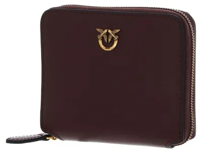 Produktbild von PINKO Geldbörse Taylor Zip Around Wallet Burgundy Wine - Antique Gold dunkelbraun