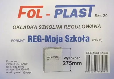 Zdjęcie produktu dla Okładka na podr regulowana NR 6 (20szt)
