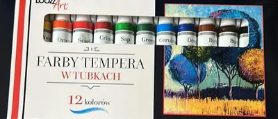 Produktbild von St. Majewski Temperafarben Set 12 Farben Kinder