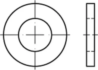 Produktbild von Reyher  Scheiben für Bolzen DIN 1440 A 4 8 A 4 014409400080000 (200 Stück)