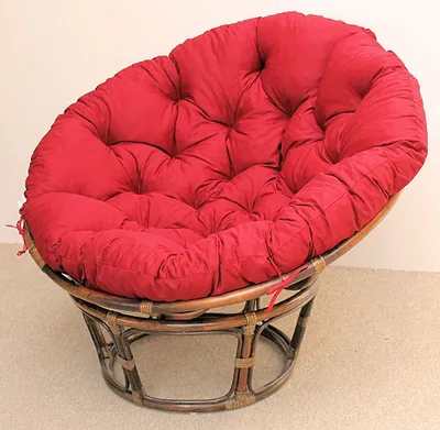 Produktbild von Rattan Papasan Sessel inkl. hochwertigen Polster , D 110 cm , Fb. darkbrown