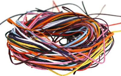 50 Stk 90cm Lederschnur eckig 3x1mm