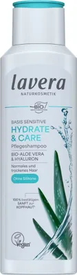 Productafbeelding van Basis Sensitiv - Verzorgende shampoo voor hydratatie en verzorging, met biologische aloë vera en hyaluronzuur, 250 ml