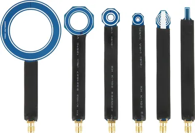 Image de 6pcs près de sondes magnétiques de terrain Set EMI SMA Antennes de test de ligne