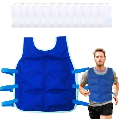 Produktbild von Kühlshirt Mit Kühlelementen, Outdoor Arbeit Sport, Kühlweste Damen Herren, Hitzeschutz Sommer, Erfrischende Weste