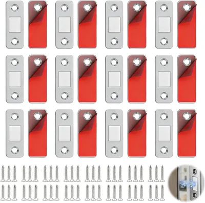 Imagen del producto de Cerradura magnética para puertas correderas, con gran fuerza magnética, fácil de instalar, para mayor seguridad