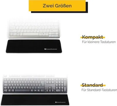 Produktbild von Ergonomisches Handgelenkstütze Tastatur Schwarz kompakt