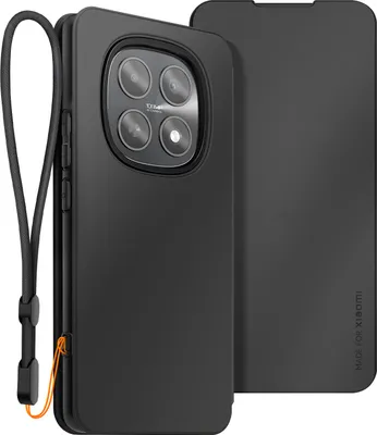 Zdjęcie produktu dla Xfm, etui z przegródką na karty i paskiem na rękę do Redmi Note 15 4G / 5G, czarne