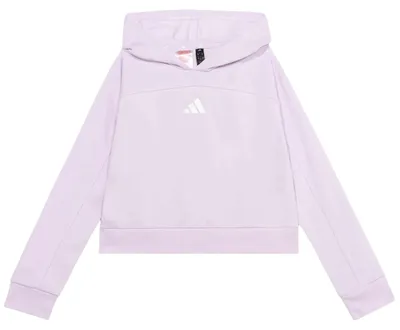 Immagine prodotto di Felpa con cappuccio Adidas Junior Girl Holiday Glam Cropped Sweatshirt "Ice Lavender / Silver Metallic" da Bambina