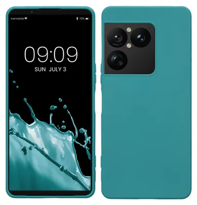 Produktbild von kwmobile Hülle für Sony Xperia 1 VIII TPU Case - Handyhülle unterstützt kabelloses Laden, flexible Schutzhülle, gummiertes Cover in Petrol matt