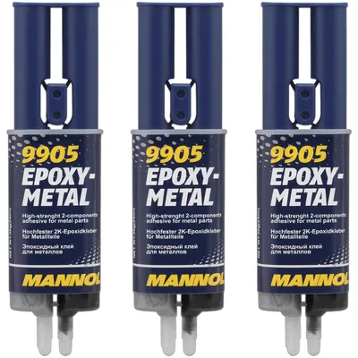 Produktbild von 3x 2K-Epoxidkleber für Metallteile Epoxy-Metal 30 g Typ 9905