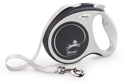 Image de Flexi Comfort Plus L, laisse de 5 mètres, couleur grise. Gris, taille unique