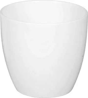 Produktbild von Scheurich 278087 Alaska Keramik-Übertopf, Ø 14 cm, weiß (1 Stück)