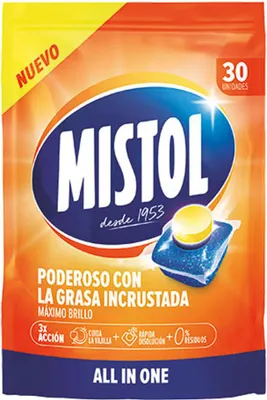 Image de Pastilles pour lave-vaisselle Mistol (30 unités)