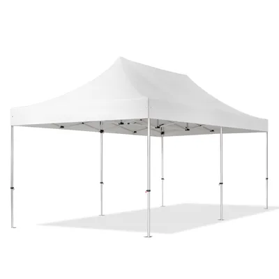 Produktbild von TOOLPORT 3x6m Aluminium Faltpavillon, ohne Seitenteile, weiß