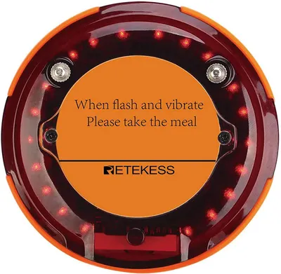 Obrázek produktu pro Retekess Přijímač Pager, kompatibilní se systémem Restaurant Pager Retekess TD156, bezdrátový Pager, IP67 Vodotěsný 500mAh 48 hodin Kavárna Pizzerie Hotel Hospital