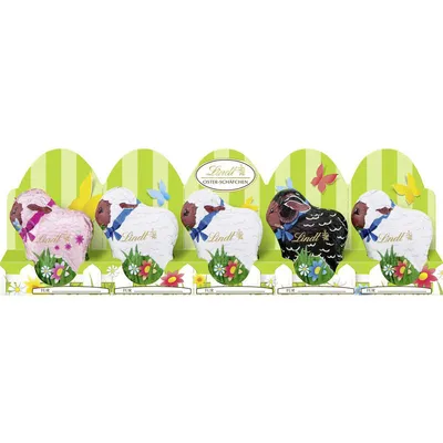 Produktbild von Lindt Mini Schoko Osterschäfchen Alpenvollmilch Schokolade 50g