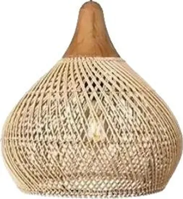 Obrázek produktu pro Ratanové závěsné svítidlo, ručně tkaný design, patice E27, bez žárovky(E27), 4040