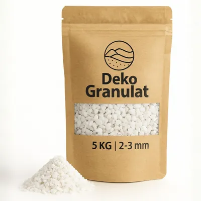 Produktbild von Deko-Granulat weiß in Ø 2 - 3 mm als Gläser, Vasen Streudeko