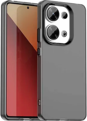 Obrázek produktu pro Pouzdro pro Xiaomi Redmi Note 13 Pro 4G /Poco M6 Pro 4G, tenké poloprůhledné matné nárazuvzdorné pouzdro na telefon Černý