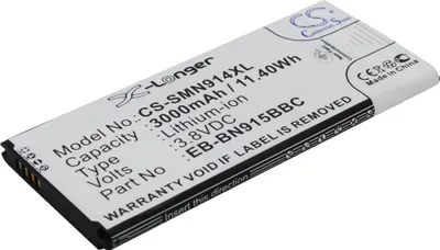 Image de TECHTEK Batterie compatible avec [Samsung] Galaxy Note Edge, Note Edge 4G, SM-N915, SM-N9150, SM-N915A, SM-N915D, SM-N915F, SM-N915FY, SM-N915J, SM-N
