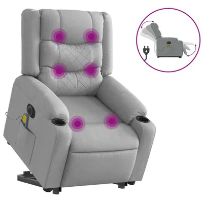 Zdjęcie produktu dla VidaXL 3206582, Tkanina, Szary, Pianka, 110 kg, 770 mm, 930 mm