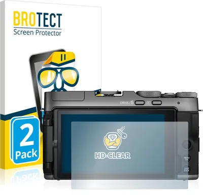 Produktbild von 2x Für Fujifilm X-A7 Schutzfolie BROTECT Displayschutz Display Schutz Folie Klar Transparent